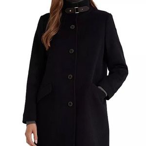 Lauren Ralph Lauren Women's Wool Blend Buckle-Collar Coat